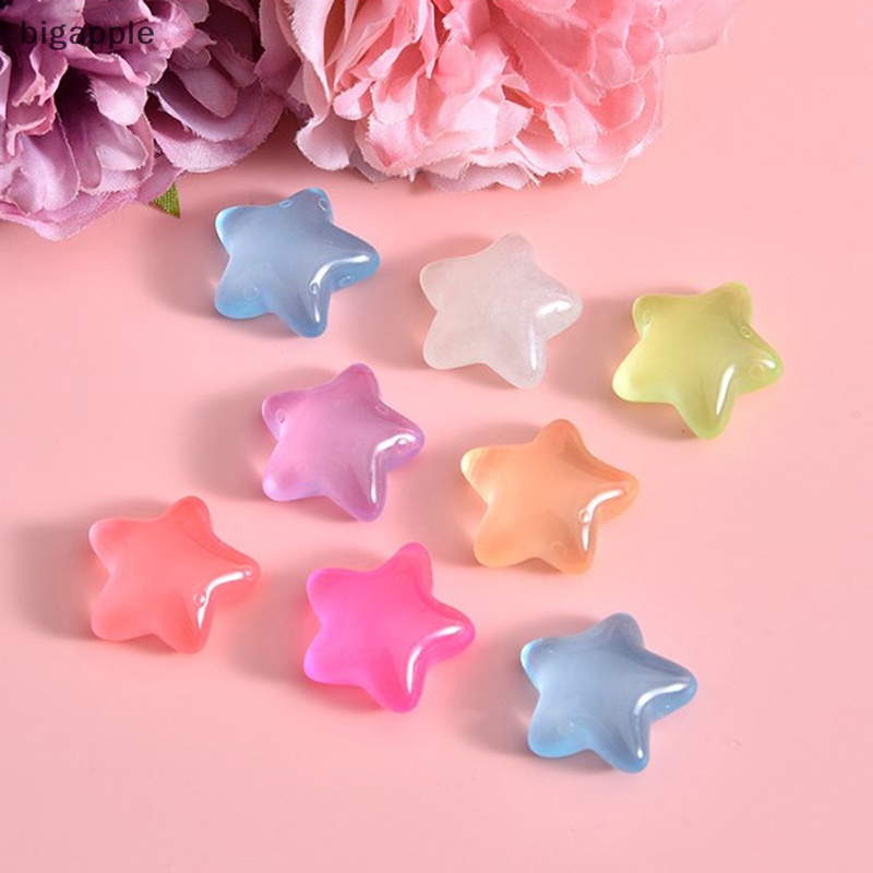 Bigapple Set 10 Phụ Kiện Băng Đô Cài Tóc resin Huỳnh Quang Hoạt Hình Thủ Công diy Bán Sỉ er RDG Cho Điện Thoại Di Động