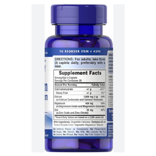 Bổ sung Canxi, Magie và Vitamin D3 Healthy Care puritan's pride hỗ trợ xươngkhớp hộp 100 viên BeautiMax