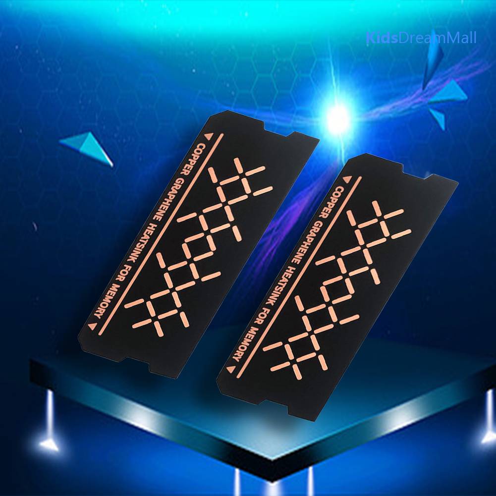 Set 2 Tấm Tản Nhiệt Chống Oxy Hóa Dành Cho PC DDR5 DDR4 DDR3