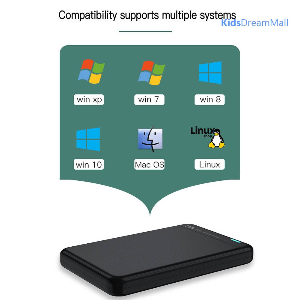 Hộp Đựng Ổ Cứng 2.5 Inch HDD 5Gbps Chuyển USB 3.0 Sang SATA 3 SSD Cho 2.5 Inch 7mm 9mm SSD SATA