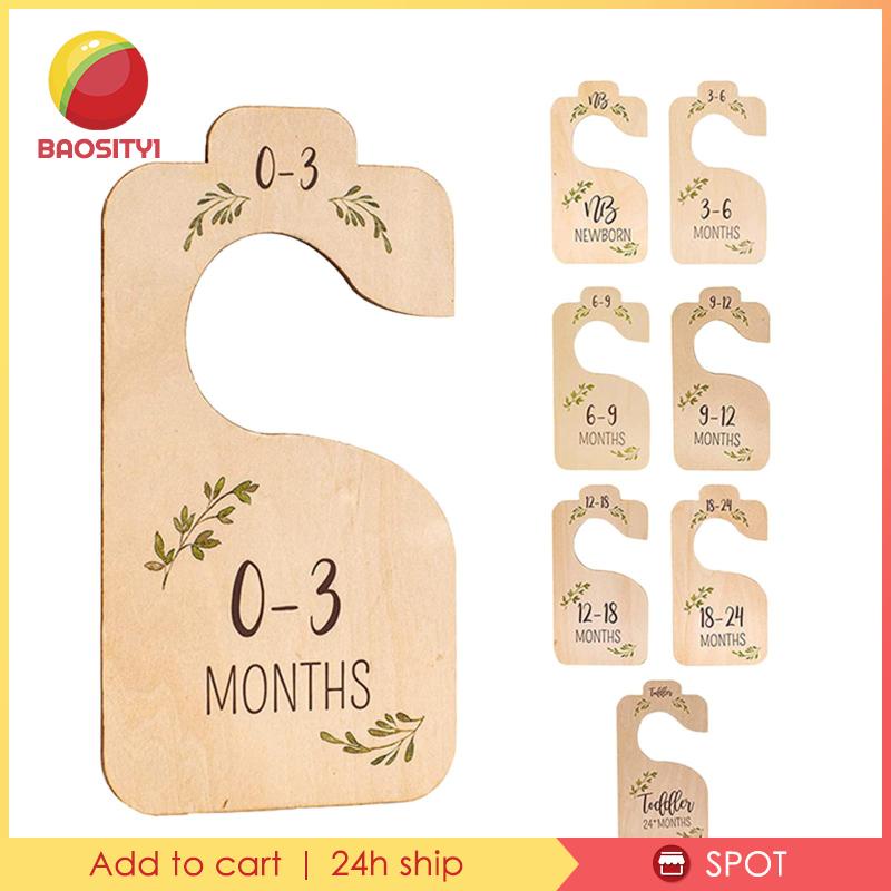 Set 8 Thanh Gỗ Chia Ngăn Tủ Quần Áo Cho Bé Sơ Sinh