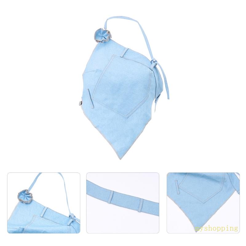 Áo Tank Top Cổ Yếm Hở Lưng In Họa Tiết Hoa Thời Trang Mùa Hè Cho Nữ