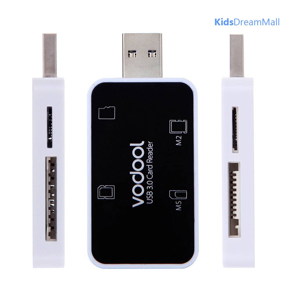 Đầu Đọc Thẻ Nhớ Vodool USB 3.0 4 Trong 1 MS M2