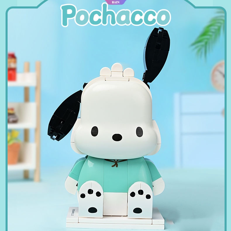 Đồ trang trí Đồ Chơi Lắp Ráp Nhân Vật Anime Hello Kitty Cinnamoroll Kuromi My Melody Pom Pom Purin Pochacco Sanrio Diy