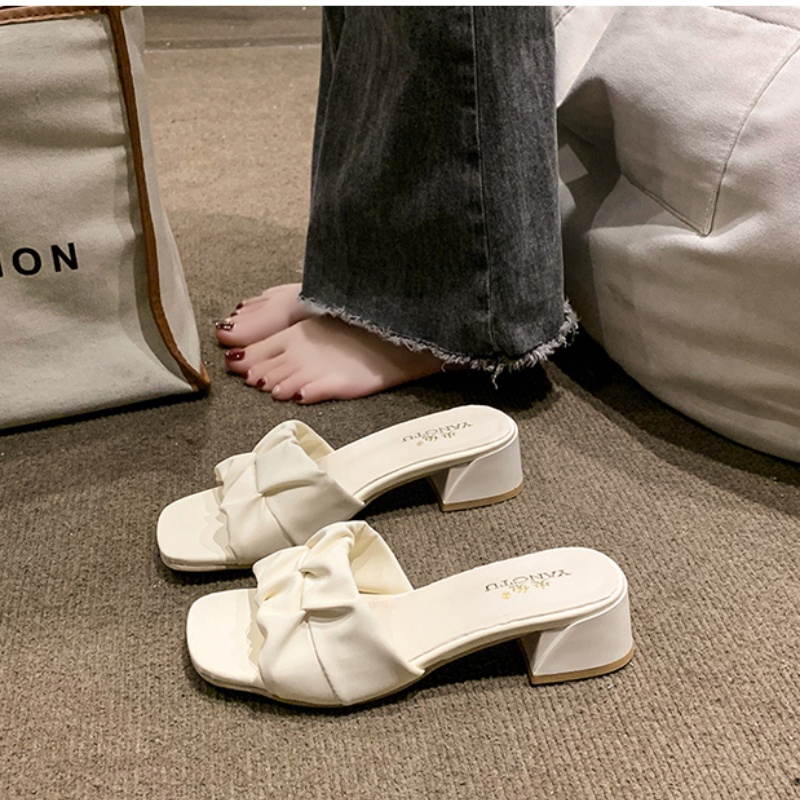 Dép Cao Gót Nữ Mũi Vuông Thời Trang Hàn Quốc XIELUAIZTA