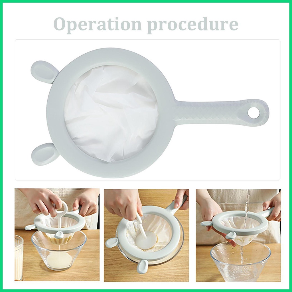 Ultra Lưới Lọc Thức Ăn Bằng Nhựa PP Tay Cầm Chống Trượt Tiện Dụng Cho Nhà Bếp