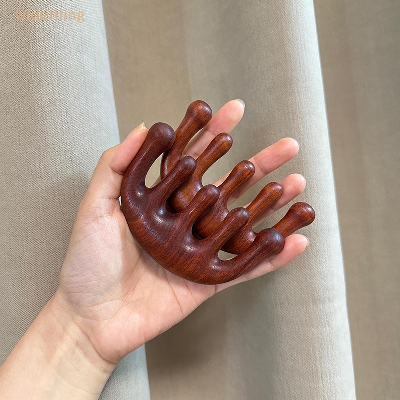 Lược Gỗ Đàn Hương Năm Cánh Chống Chảy Xoăn Chăm Sóc Sức Khỏe Cho Nữ