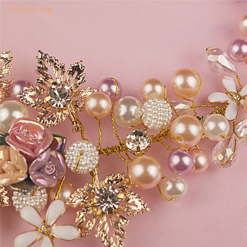 Cài Tóc Hoa Đính Ngọc Trai Cho Cô Dâu