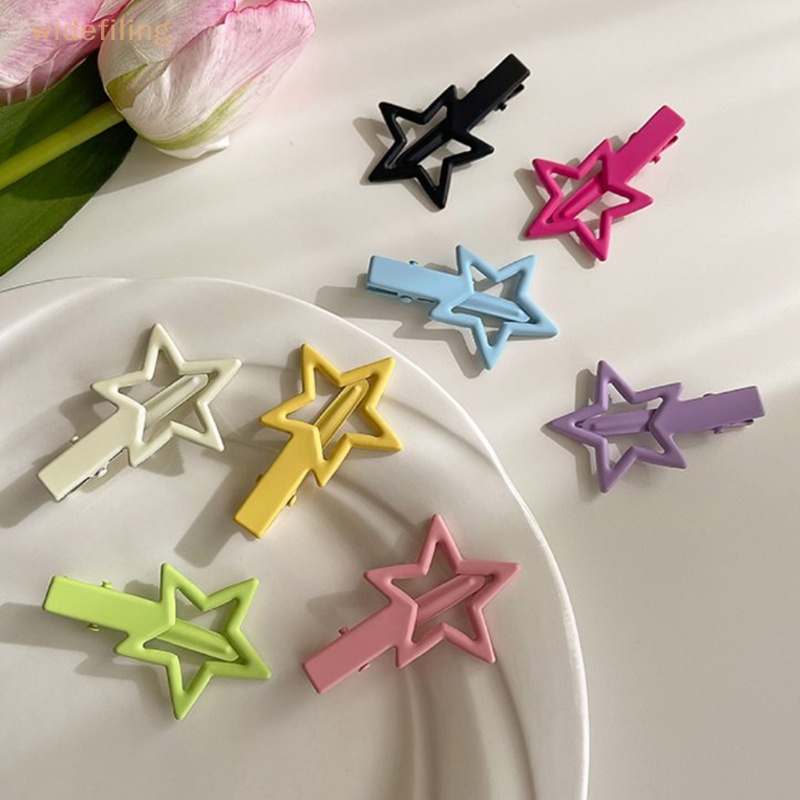 Set 2 Kẹp Tóc Hình Ngôi Sao Phong Cách Hàn Quốc Cổ Điển Cho Nữ