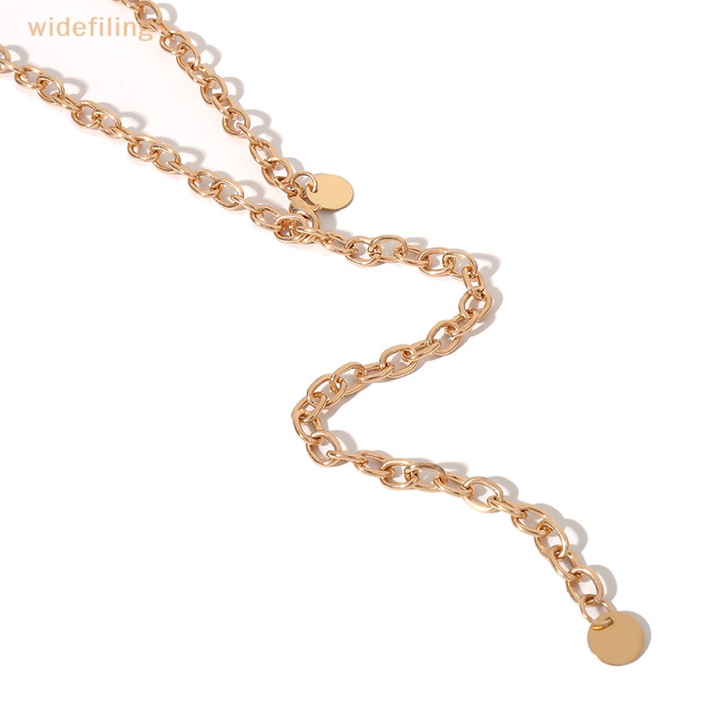 Thắt Lưng Dây Xích Kim Loại Màu Vàng / Bạc Thời Trang Cho Nữ