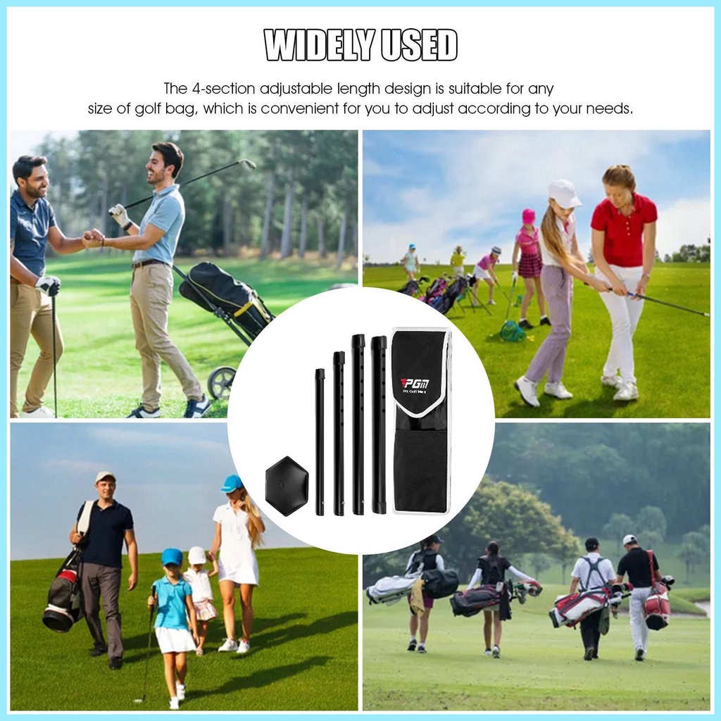 Túi Đựng Gậy Đánh Golf 4 Phần Bằng Nhôm Hình Lục Giác Có Thể Điều Chỉnh