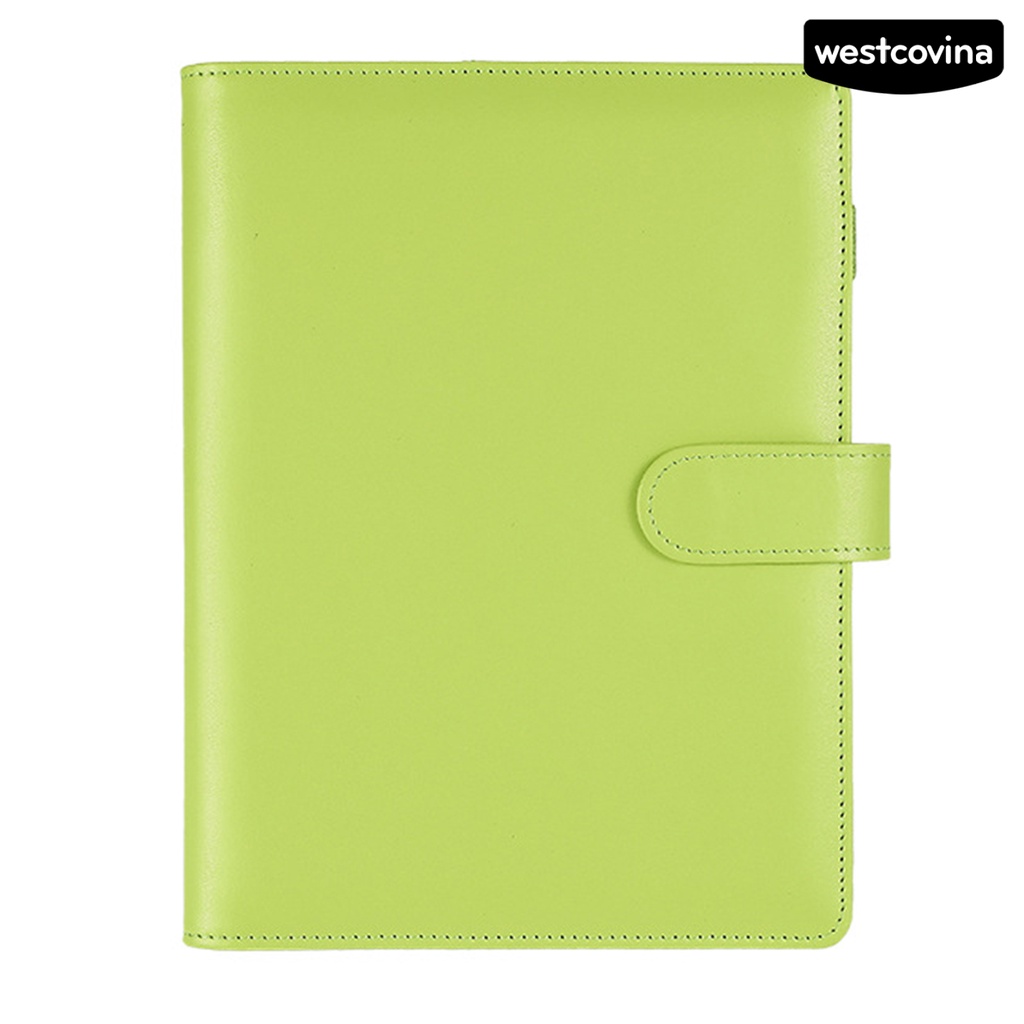 [WSTN]✎Sổ Tay Khổ A5 A6 Bìa Giả Da 6 Vòng Tiện Lợi