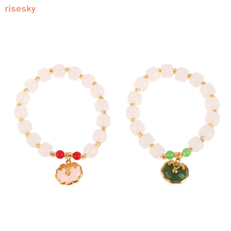 Vòng Tay Chuỗi Hạt Ngọc Bích Nhân Tạo Thời Trang 2023