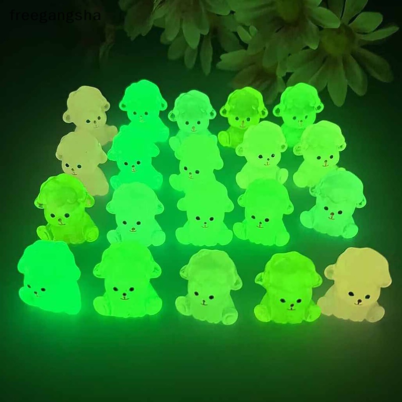 Set 2 Tượng Cừu Dạ Quang Nhiều Màu Sắc Dùng Để Trang Trí