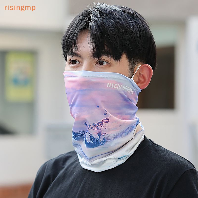 [risingmp] Khăn Choàng Che Nửa Mặt Và Cổ Phối Lưới Che Mặt Và Băng Đô Thể Thao Chạy Bộ Trượt Tuyết Dành Cho Nam Và Nữ