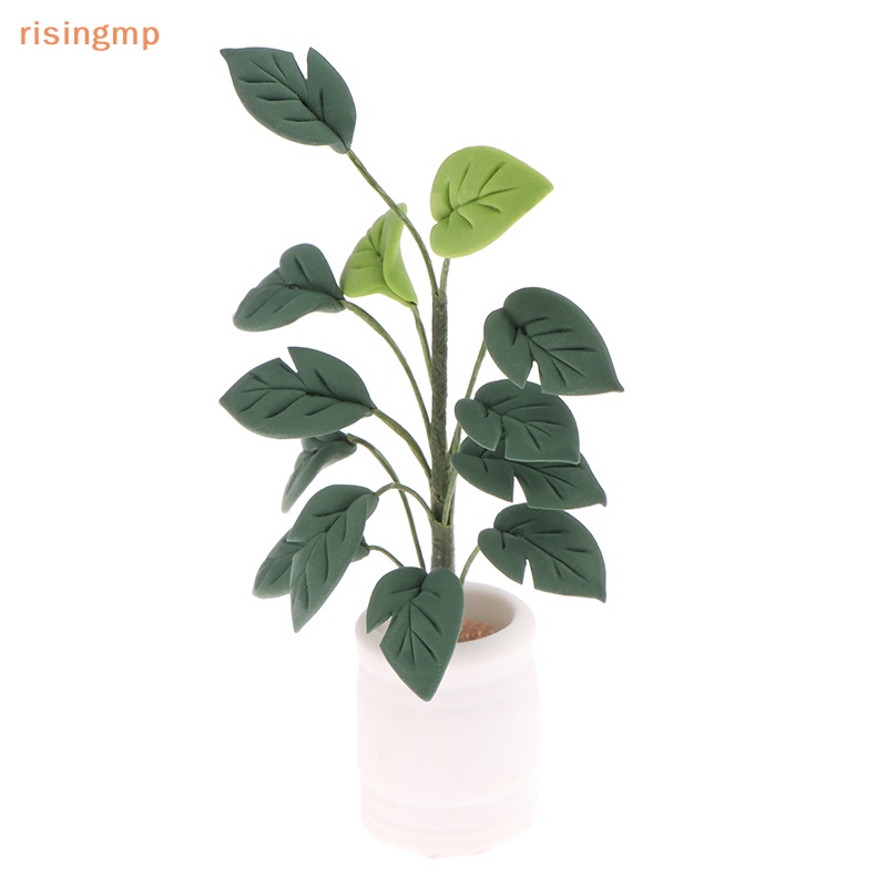 Chậu Cây Chuối Giả Mini Tỉ Lệ 1: 12 Dùng Trang Trí Nhà Búp Bê / Tiểu Cảnh