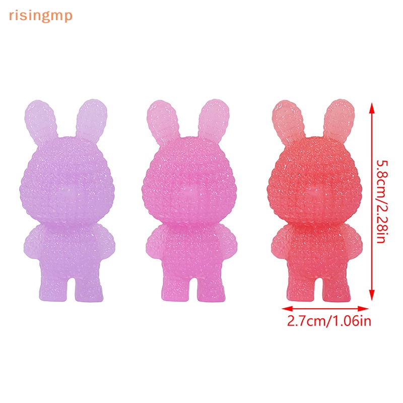 Set 1 / 2 Đồ trang trí Thỏ Dạ Quang Mini Trang Trí Tiểu Cảnh