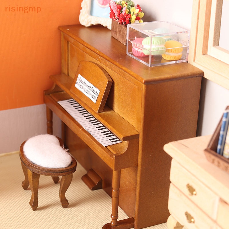 1 Bộ Đàn Piano Mini Tỉ Lệ 1: 12 Dùng Trang Trí Nhà Búp Bê