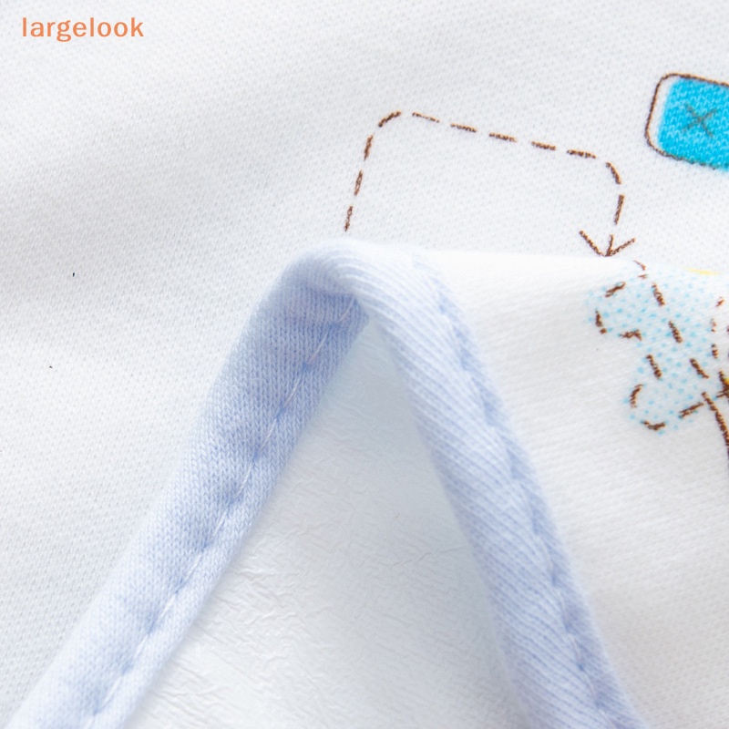 Yếm Ăn Cotton Hai Lớp Chống Thấm Nước Hình Voi Dễ Thương Cho Bé