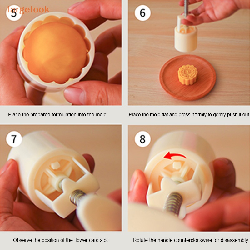 Khuôn Nhấn Làm Bánh Trung Thu Thủ Công 4 / 6 / 8