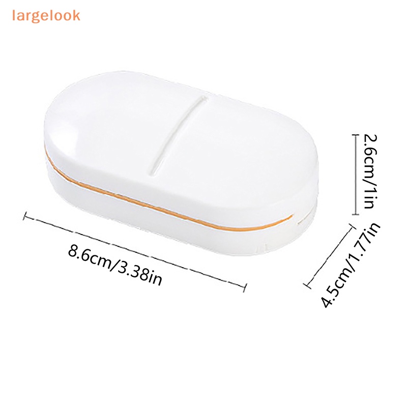 Hộp Cắt Thuốc Viên Chia Hai Ngăn Tiện Dụng