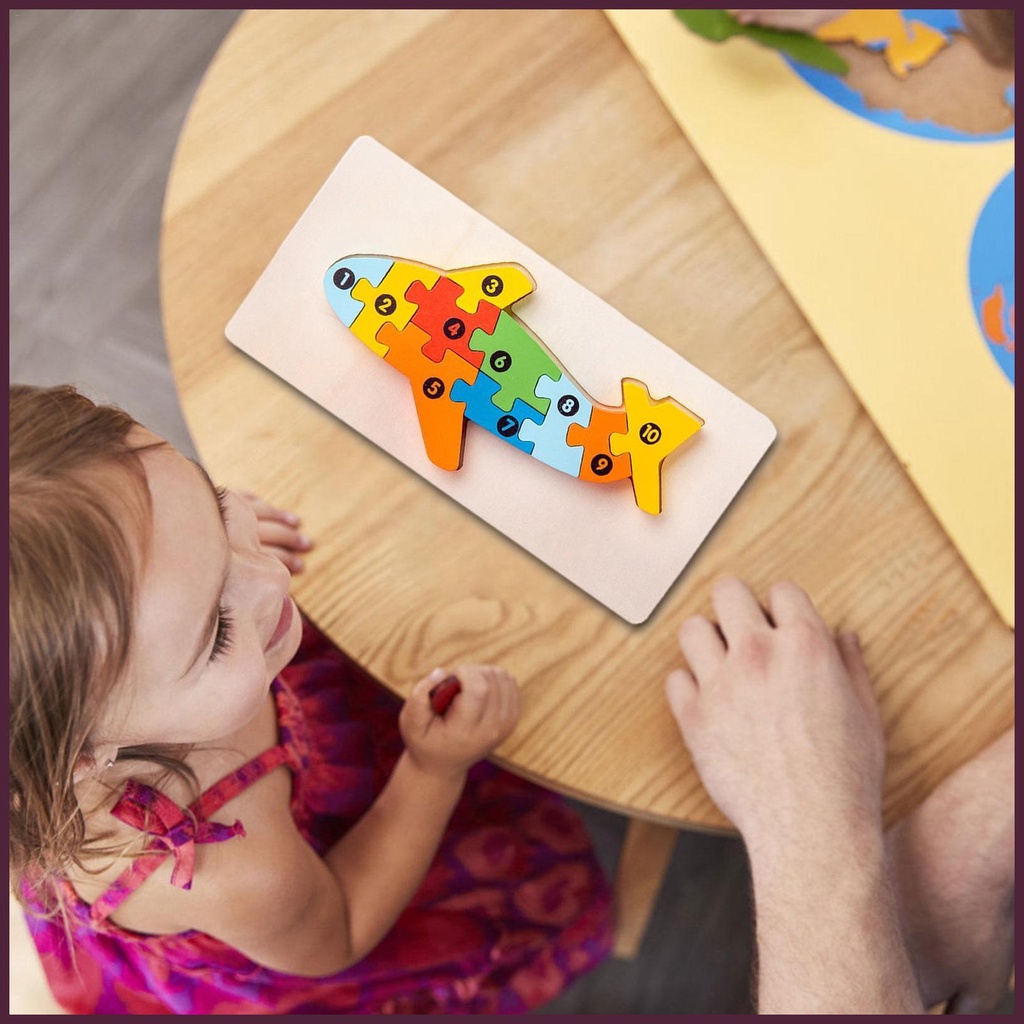 Đồ Chơi Lắp Ráp Hình Động Vật Hoạt Hình Giao Thông Ba Chiều Giáo Dục Sớm Cho Trẻ Em 3D Montessori
