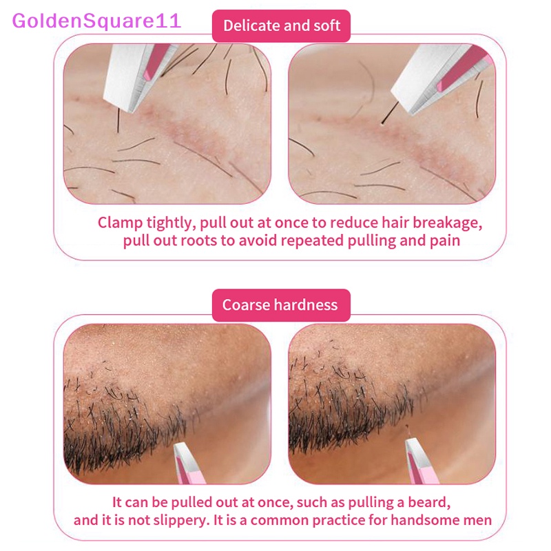 Nhíp Nhổ Lông Mi 2 Trong 1 Bằng Thép Không Gỉ Tiện Dụng