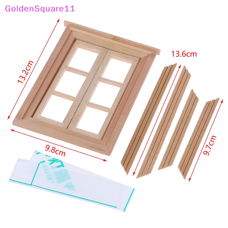 1 Bộ Khung Cửa Sổ Gồm 6 Cửa Sổ Mini 1: 12 Dùng Để Trang Trí Nhà Búp Bê