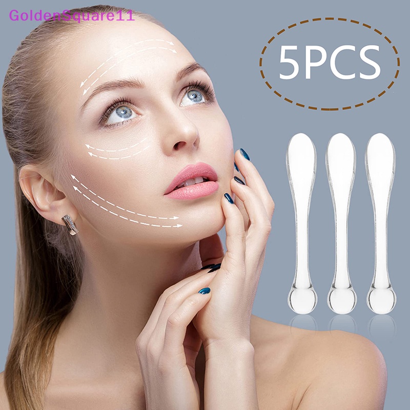 Set 5 Muỗng Nhựa Acrylic Dùng Trộn Mặt Nạ Mắt Chống Nếp Nhăn Tiện Dụng