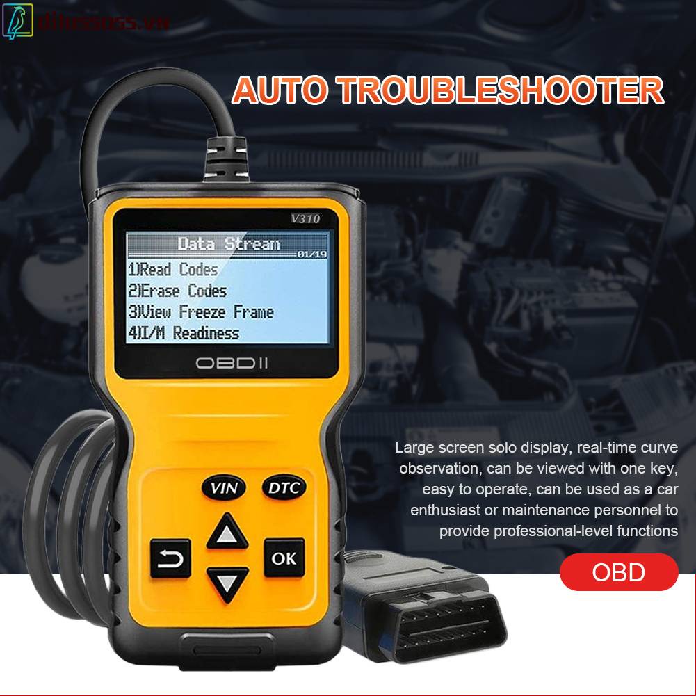 Thiết Bị Kiểm Tra Lỗi Động Cơ Xe Hơi OBD2 80mA