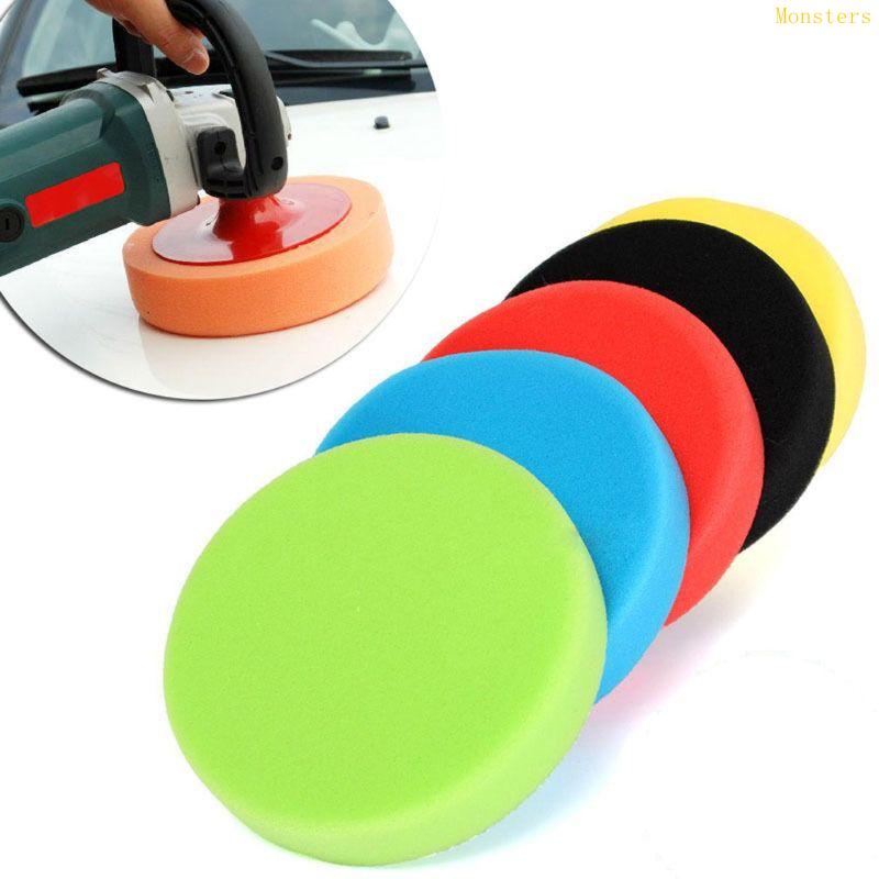 Bộ 5 Miếng Xốp Đánh Bóng Xe Hơi 3 Món Chuyên Dùng