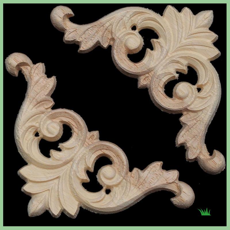 Bộ 4 Miếng Gỗ Chạm Khắc Trang Trí Nội Thất