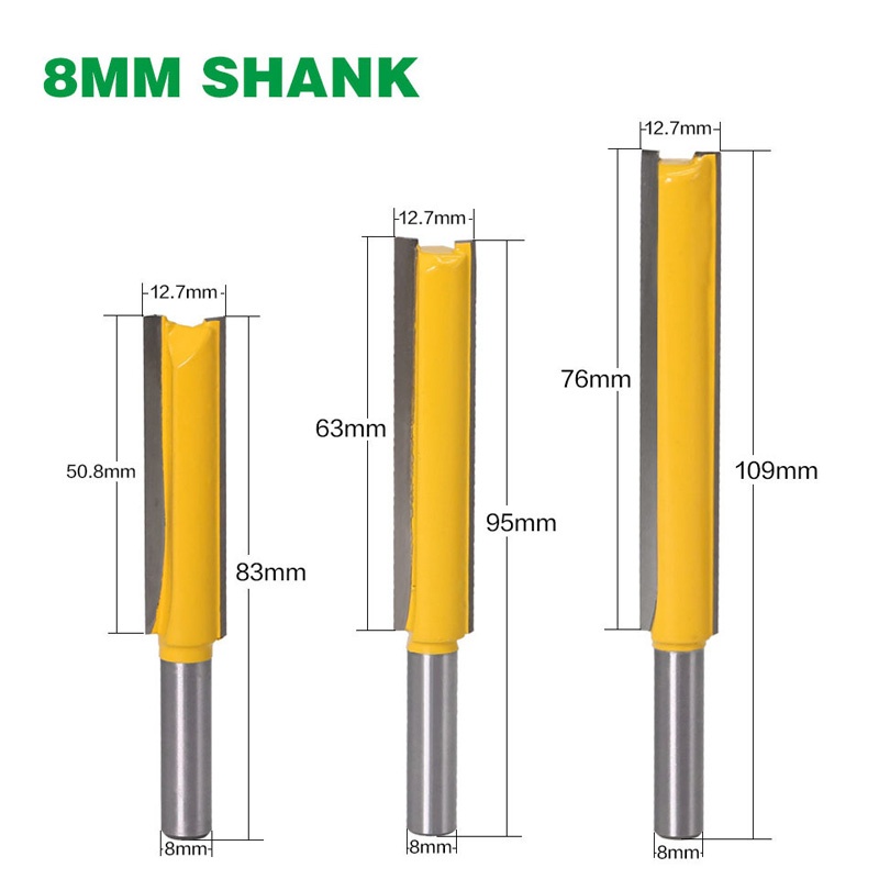 1 Mũi Phay Router 3 Kích Cỡ Khác Nhau Được Làm Từ Cacbua Carbide