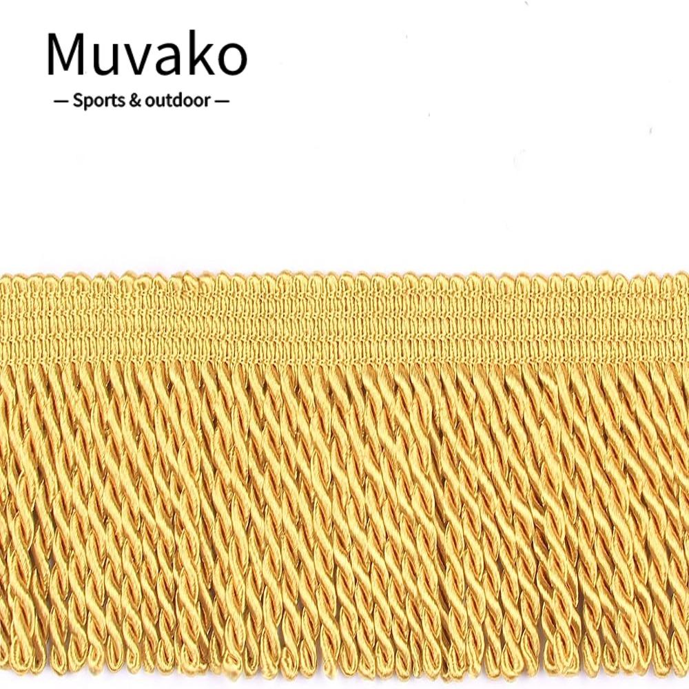 MUVAKO Bullion, Dải Tua Rua Viền Màu Vàng Trang Trí Ghế Sofa