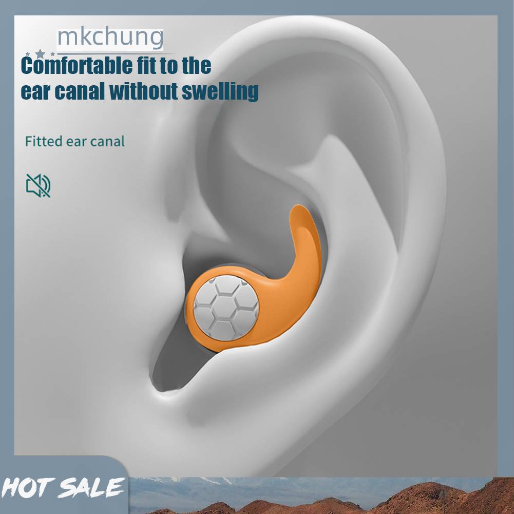 Nút Bịt Tai 3 Lớp Bằng Silicone Chống Ồn Tiện Dụng Mang Theo Du Lịch