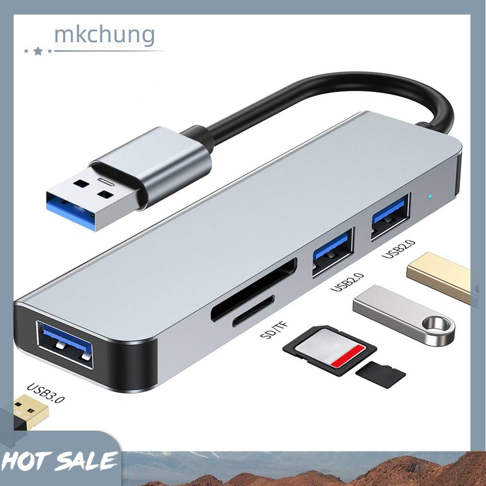 Bộ Hub USB 3.0 5 Trong 1 Hỗ Trợ TF / PD Cho Laptop