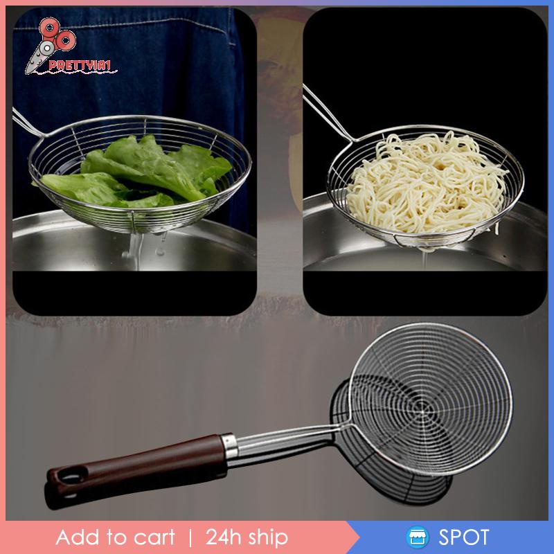 Vá Lưới Vớt Mì Bằng Thép Không Gỉ Tiện Dụng Cho Nhà Bếp