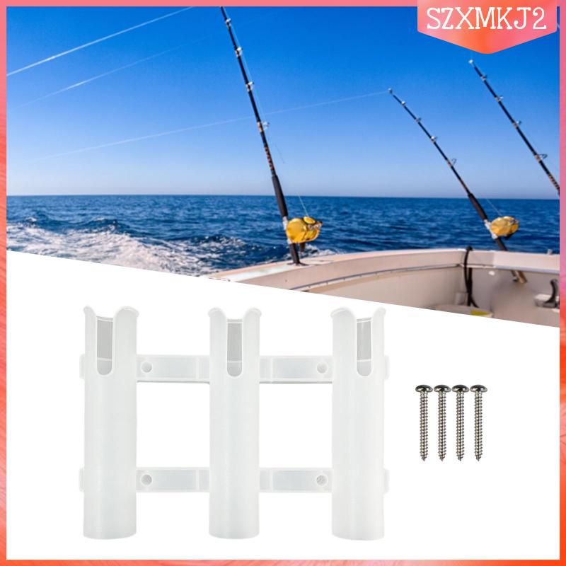 Giá Đỡ Cần Câu Màu Trắng Kèm Ốc Vít 3 Trục Tiện Dụng