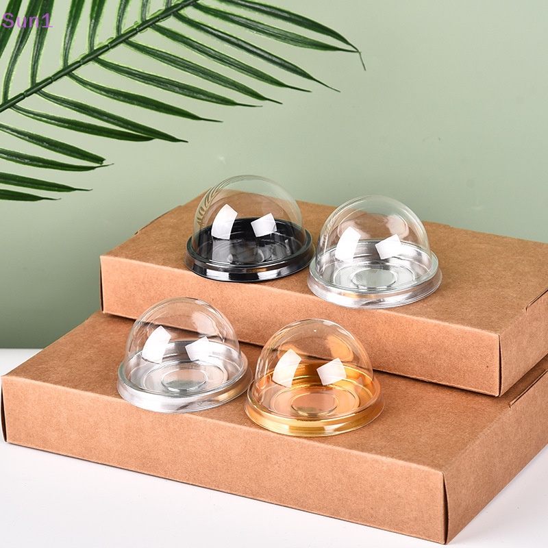 Set 1 / 10 Hộp Đựng Bánh Trung Thu / Kẹo Bằng Nhựa Trong Suốt Trang Trí Tiệc Sinh Nhật / Tiệc Cưới