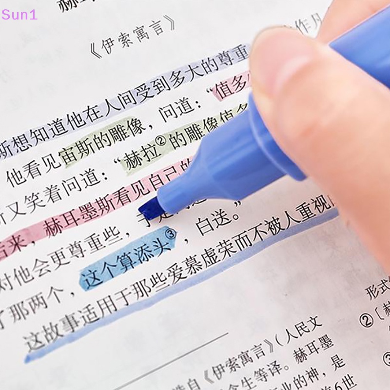 Set 4 Bút Đánh Dấu Sổ Tay Sức Chứa Lớn Màu Sắc Ngọt Ngào