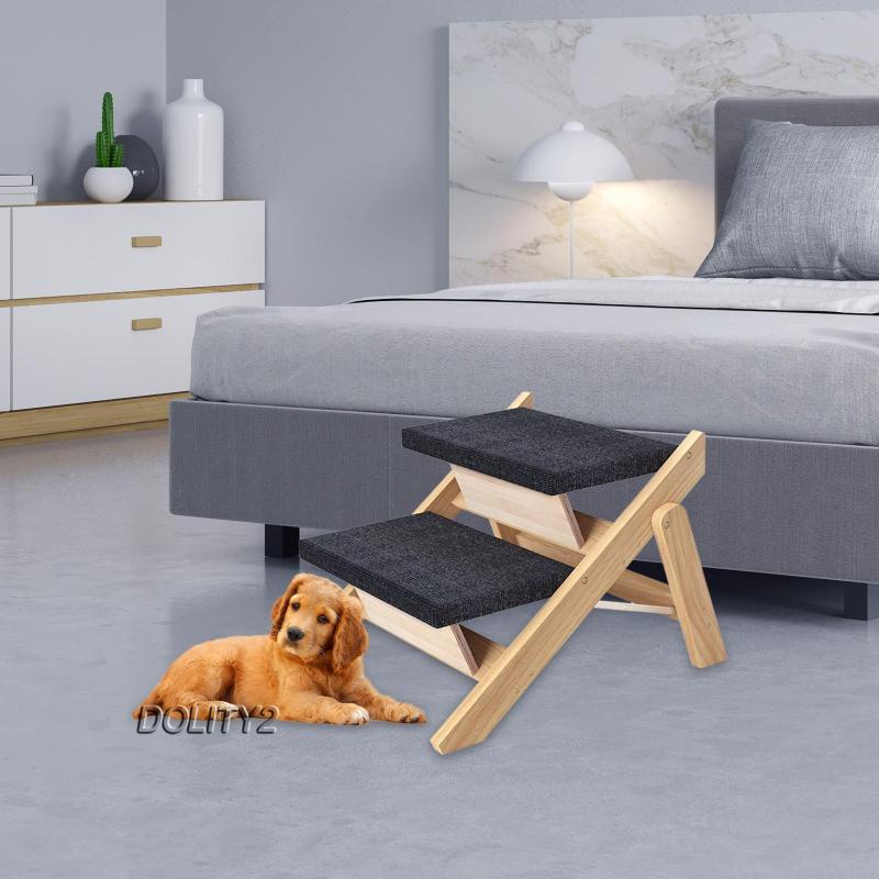 Thang Leo Bằng Gỗ Có Thể Gấp Gọn Cho Thú Cưng