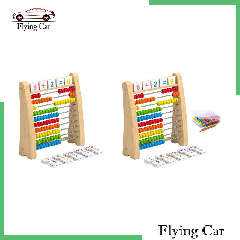 Bộ Bàn Tính Bằng Gỗ Theo Phương Pháp Montessori Cho Trẻ Em