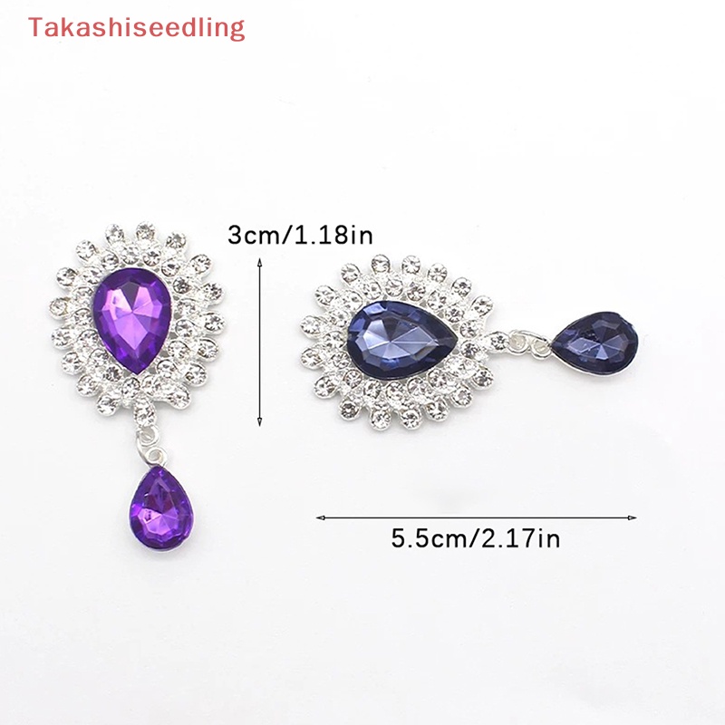 Ghim Cài Áo Hợp Kim Hình Giọt Nước Đính Đá Thời Trang Vintage