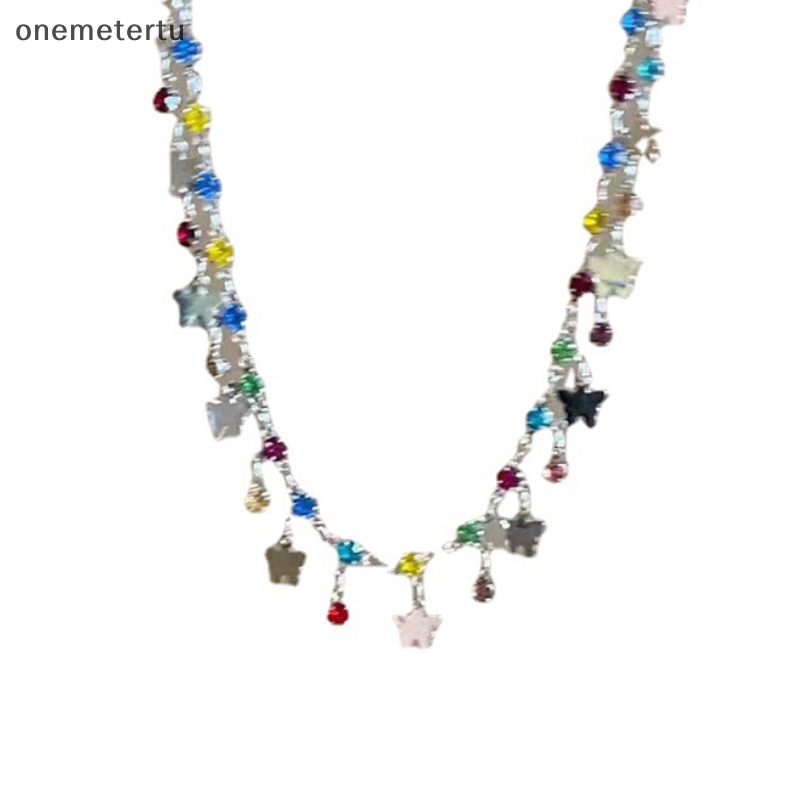 Vòng cổ Đính Đá Zircon Hình Trái Tim / Kẹo / Giọt Nước Nhiều Màu Xinh Xắn Cho Nữ