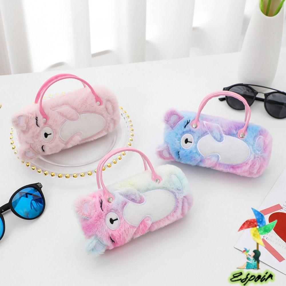 ESPO Hộp Đựng Mắt Kính Cầm Tay Hình Gấu Bông Nhiều Màu Dễ Thương Đa Năng Chống Áp Lực