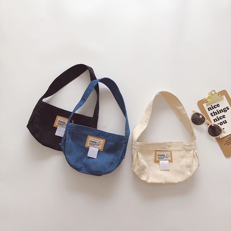 Túi Vải Canvas Đeo Chéo Thời Trang Đường Phố Dành Cho Bé Trai