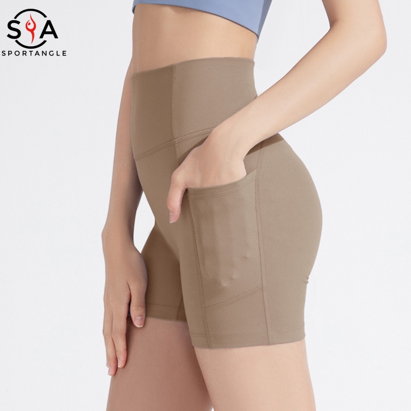 Quần Short Thể Thao Lưng Cao Nâng Hông Thích Hợp Chạy Bộ / Tập Yoga Cho Nữ