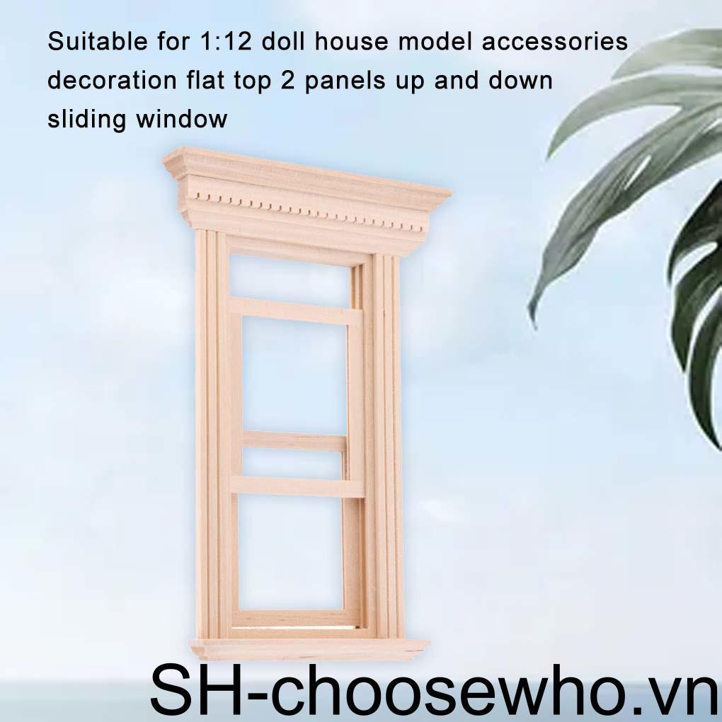 1 Bộ Mô Hình Cửa Sổ Mini Sống Động Cho Nhà Búp Bê