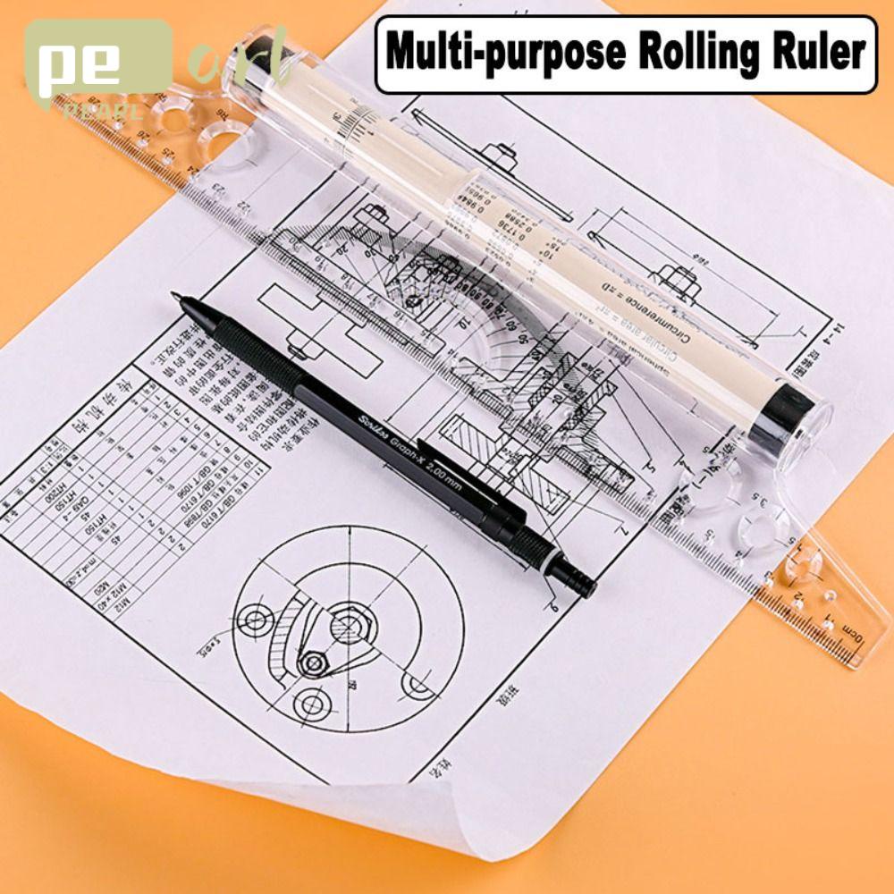 PEARLVN Thước Nhựa Trong Suốt 15 / 30CM Chất Lượng Cao Tiện Dụng Cho Học Sinh