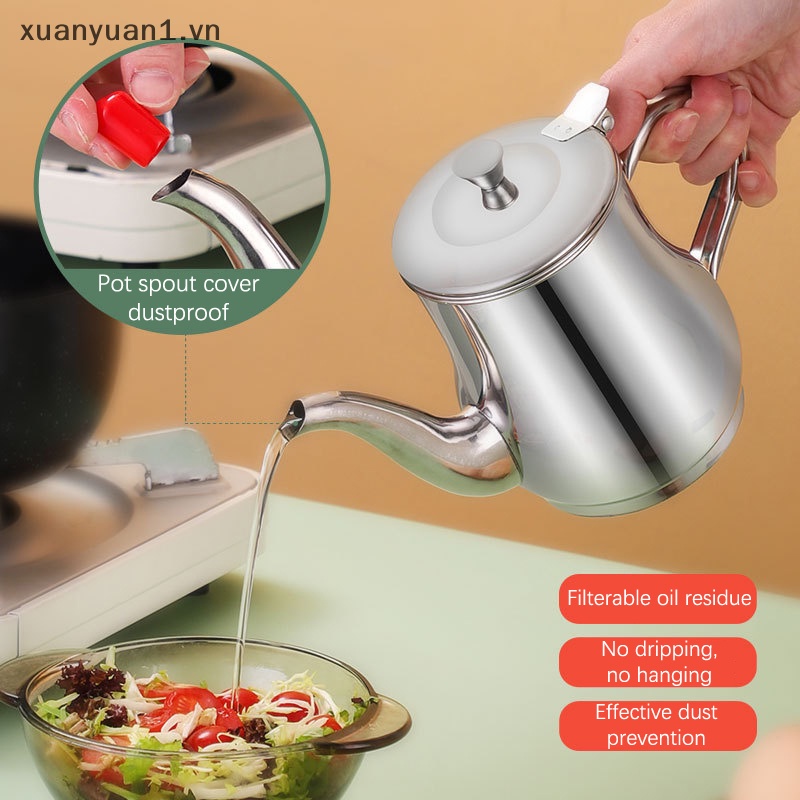 Bình Lọc Dầu 380ml Kèm Lưới Lọc Dầu Bằng Inox Tiện Dụng Cho Nhà Bếp